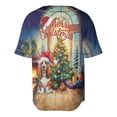 thumbnail image 2 of Merry Christmas Basset Hound Santa Hat Xmas Tree Winter Holiday All Over Print 3D Baseball Shirt Bassets Dog Breed Lovers Gifts Idea Softball Sport - 01013, 2 of 6