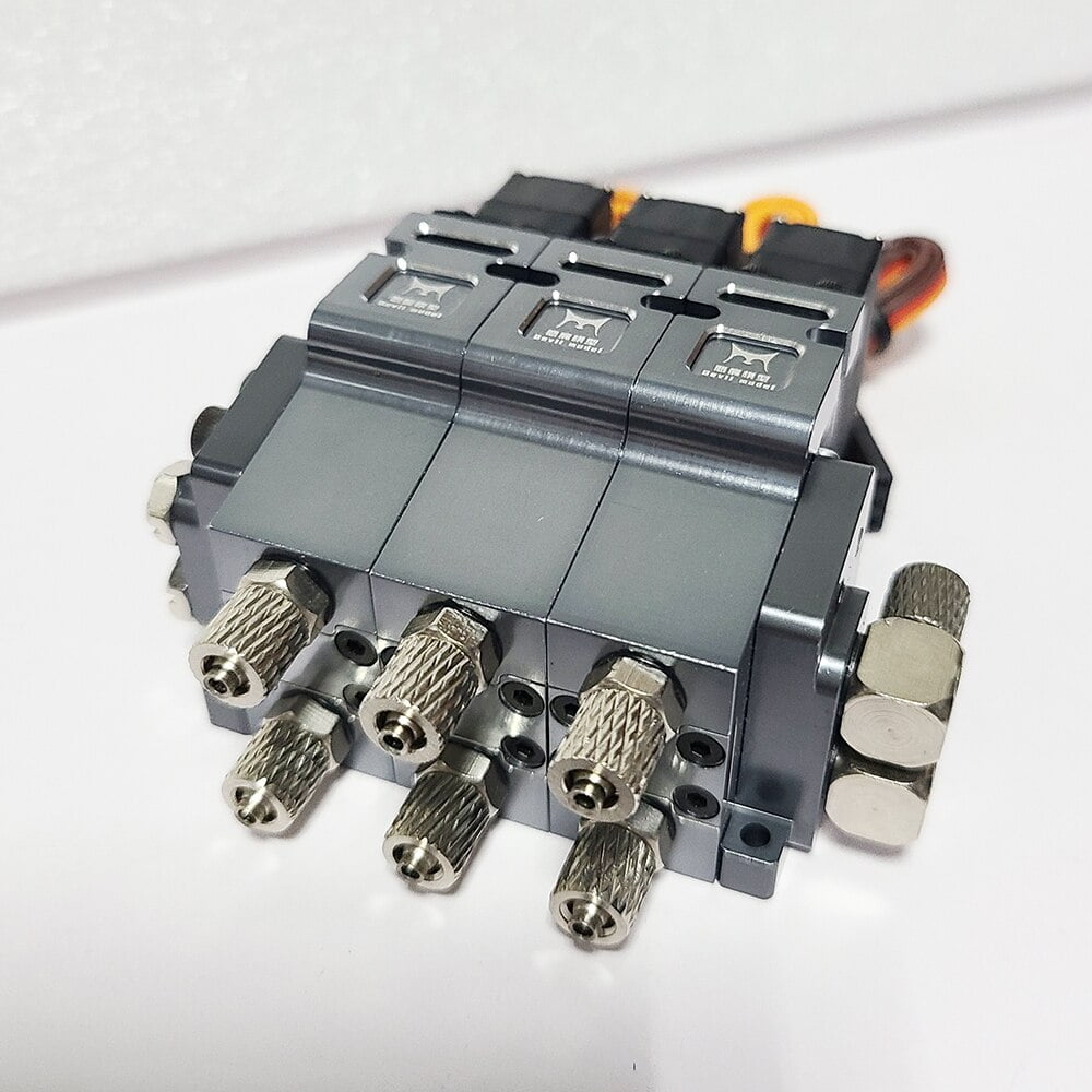 3CH Hydraulic Diverter Valve 1/14 Remote Control Excavator Engineering