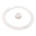 thumbnail image 4 of Tapa de silicona, cubierta superior de vidrio, accesorios de cocina, cubierta de vidrio, tapa de sartén de repuesto de silicona, sartén de Blanco S, 4 of 8