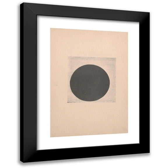 Kazimir Malevich 11x14 Black Modern Framed Museum Art Print Titled - Black Circle (1916)