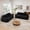 Black, variant on Set Of Two Double-Seat Sofas, Crafted with Corduroy Fabric, Pearl-Like Piping, Tufted Design, No Assembly, Anti-Slip Design, Suitable for Living Rooms, Apartments and Studios (Black)