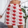 thumbnail image 3 of Hearts Romantic Love Women's High Waist Skirt Stretchy Casual Mini Skirt, 3 of 8