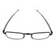 thumbnail image 1 of Gafas de lectura unisex plegables (3.00) Marcos negros no polarizados Ajuste estrecho Gafas ligeras Estuche de plástico incluido TV Time WD434-300, 1 of 7
