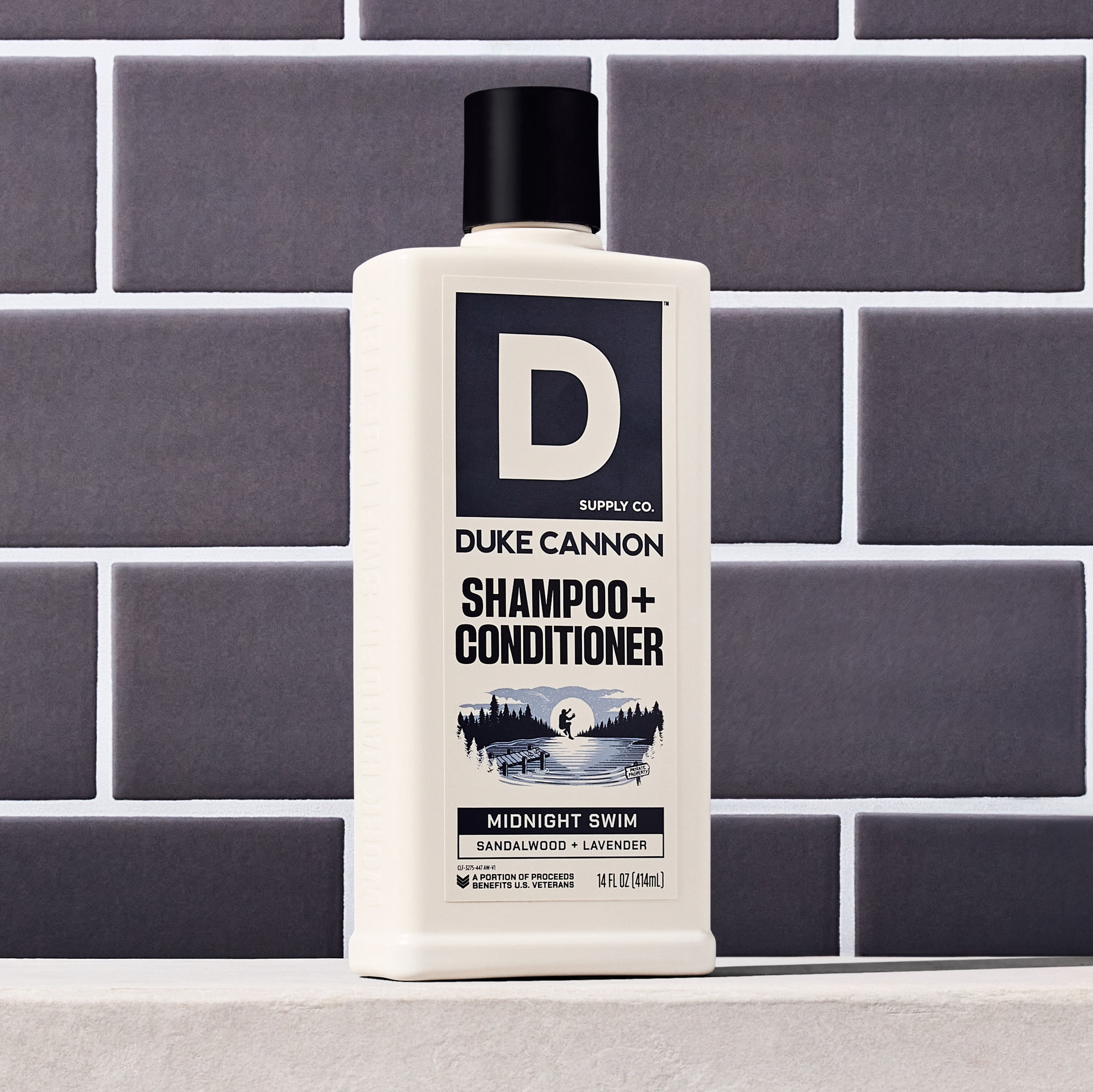 (6 pack) Duke Cannon Midnight Swim 2-in-1 Hair Wash for Men, 14 fl oz