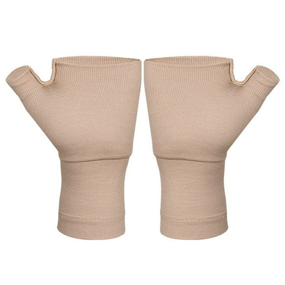 EeaseMX 1 par de guantes de compresión para artritis, guantes elásticos sin dedos.