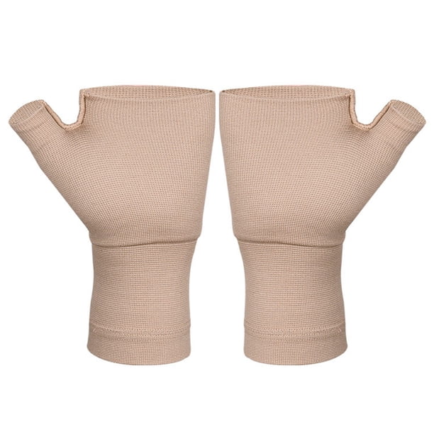 EeaseMX 1 par de guantes de compresión para artritis, guantes elásticos sin dedos.