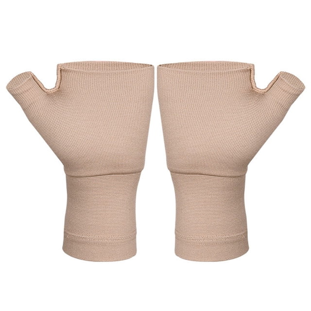EeaseMX 1 par de guantes de compresión para artritis, guantes elásticos sin dedos.