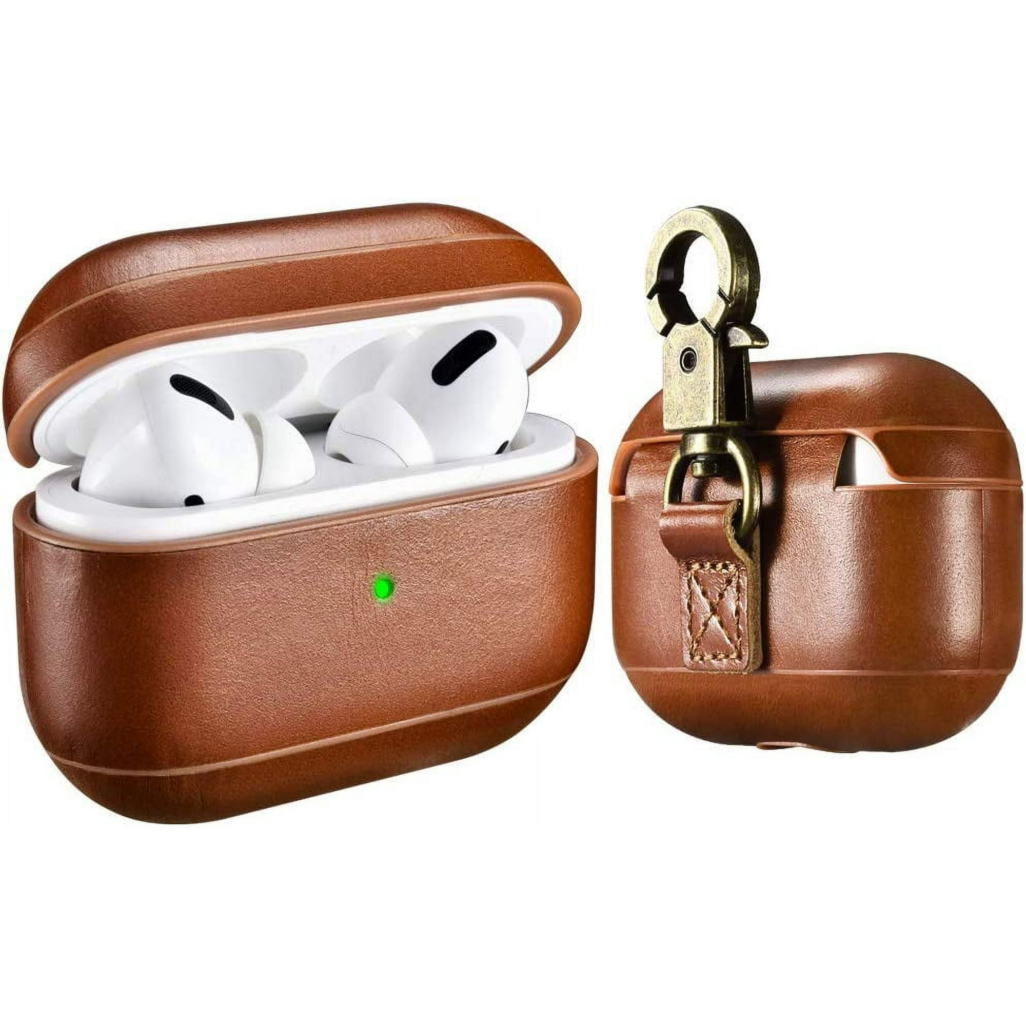 Étui En Cuir Pour AirPods Pro 3 Avec Porte-clés Et Kit De Nettoyage