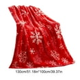 thumbnail image 3 of HCBY Christmas Throw Blanket Snowflake Fleece Throw Blanket Winter Holiday Lightweight Decorative Blankets Super Soft Cozy Throw Blankets for Home Sofa Couch(B,51"x39"), 3 of 6
