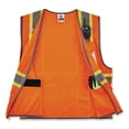 thumbnail image 2 of GloWear 8246Z-S Single Size Class 2 Two-Tone Mesh Vest, Polyester, 5X-Large, Orange, Ships in 1-3 Business Days | Bundle of 10 Each, 2 of 10