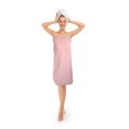 thumbnail image 2 of Unique Bargains Toalla de baño para mujer Toalla de envoltura absorbente Bata de baño para ducha Microfibra Rosa 66.9 "x35.4", 2 of 7