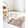 thumbnail image 4 of Easter Gnomes Kitchen Dish Towels for Drying Dishes Set of 3, Colorful Eggs Bunny Ears Flowers Leaves Branch Waffle Weave Microfiber Hand Tea Bathroom Towels Quick Dry & Absorbent Towel 12x12, 4 of 7
