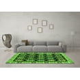 thumbnail image 3 of Ahgly Company Indoor Square Abstract Green Modern Area Rugs, 3' Square, 3 of 4