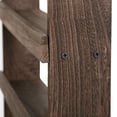 thumbnail image 4 of LUVODI Rustic 4Tier Wooden Spice Jar Rack Desktop Wall Hanging Storage Shelf Holder Kitchen Cabinet, 4 of 10