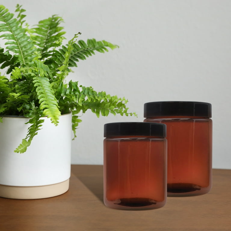 Cornucopia Amber Glass Mason Jars (6-Pack, Pint Size); 16oz Colored Glass  Canning and Apothecary Jars 