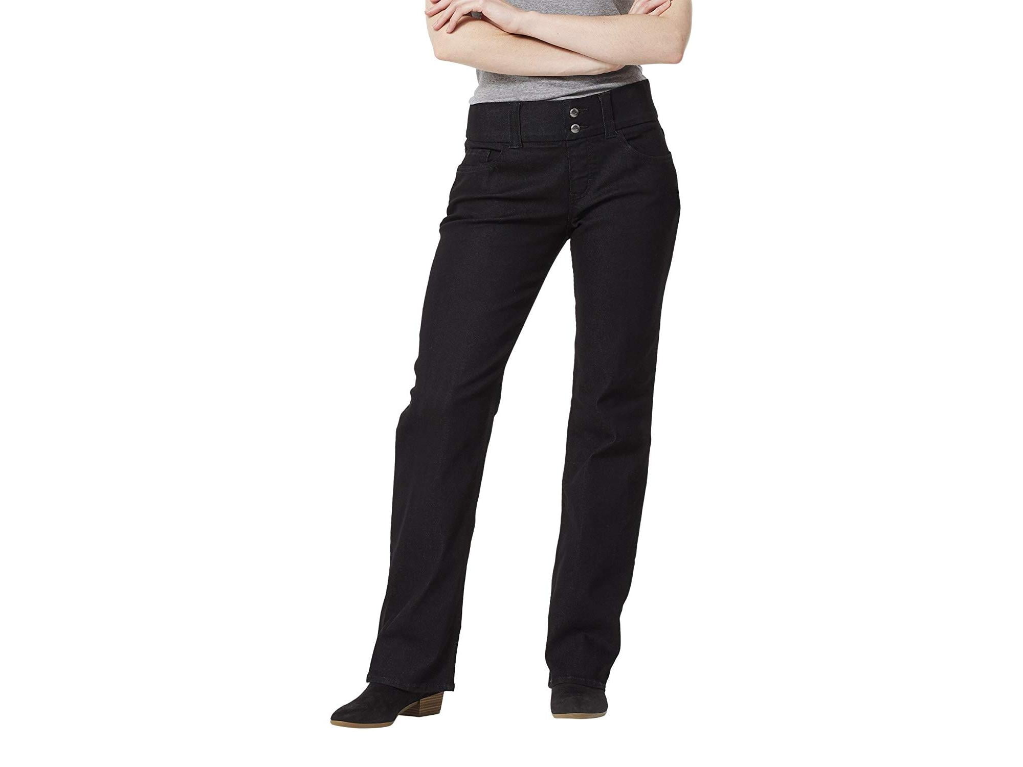 riders by lee indigo women's pull on waist smoother bootcut