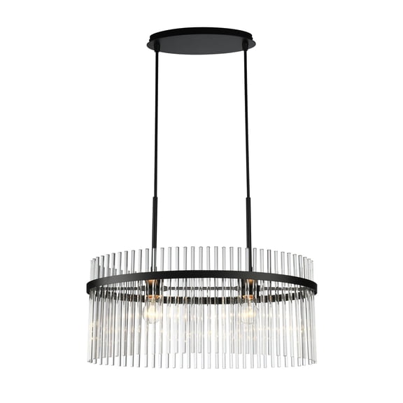 AC12082BK Artcraft Lighting Ava - 2 Light Chandelier-17.3 Inch Tall and 23.6 Inch Wide