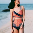 thumbnail image 2 of Cismea - Bikini de Tanga para Mujer, Traje de BañO con Estampado de Leopardo, Sexy Bikini Triangular de 2 Piezas（Anaranjado） CISMEA bañador, 2 of 2