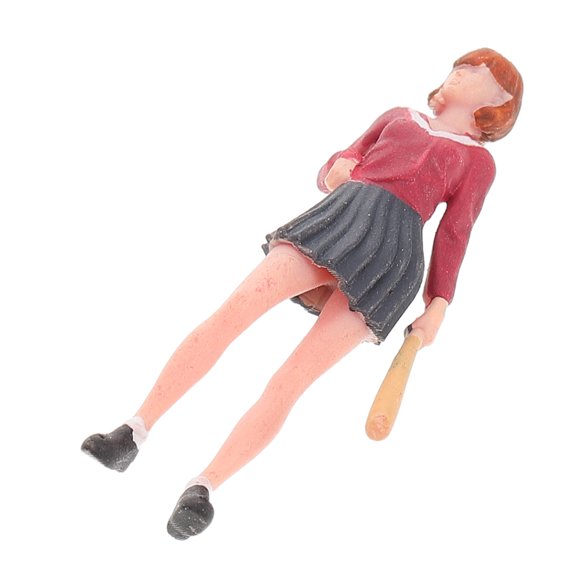 OFFIGAM miniature standing dollhouse Mini People Figurine Multi Plastic 1Set DIY Scenes Enhancement Sports Field