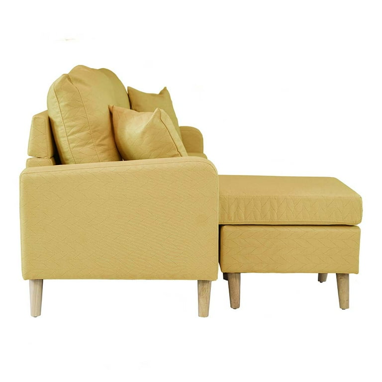 Madison mid century modern small cheap space sectional sofa with reversible