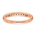 thumbnail image 5 of 14K Rose Gold Ring Band Wedding Diamond, Lab Grown Round White, 5 of 6