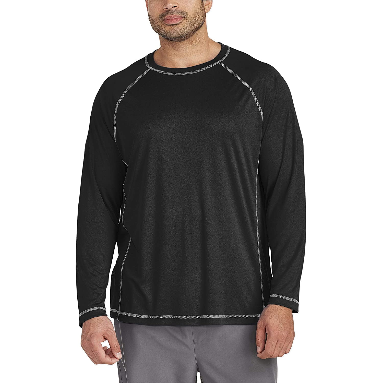 Essentials mens big-tall Big & Tall Long-sleeve Quick-dry Upf 50 Swim Tee Essentials mens big-tall Big & Tall Long-sleeve Quick-dry Upf 50 Swim Tee