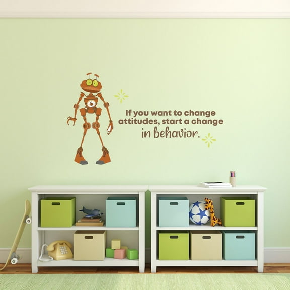 BEN Treasure Planet Robot Life Quote Cartoon Quotes Decors Wall Sticker Art Design Decal for Girls Boys Kid Room Bedroom Nursery Kindergarten Home Decor Stickers Wall Art Vinyl Decoration (20x40 inch)