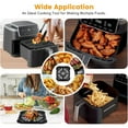 thumbnail image 2 of GWY 8.5"×8.0" Non-Stick Air Fryer Grill Plate, Food Grade Crisper Tray Replacement Accessories with Rubber Bumpers, Dishwasher Safe, 2 of 7