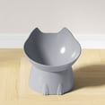 thumbnail image 2 of Elevated Cat Food Bowl, Plastic Raised and Tilted Water Bowl, Anti Vomiting and Protect Pets' Spines Dishes for Small Dog, Fat Faced Cat, Kitten (Gray, 1 Pack), 2 of 6