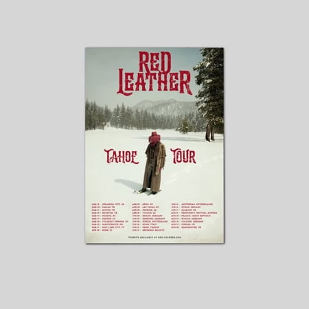 Red Leather Tahoe Tour 2026 Western Country Music Poster Size 24''x36'' Googate