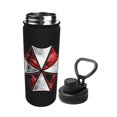 thumbnail image 2 of Botella de agua deportiva con aislamiento de acero inoxidable de 18 oz, con símbolo de Resident Evil Corp., ideal para viajes, gimnasios, deportes al aire libre., 2 of 5
