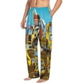 thumbnail image 2 of Balery Men'S Different Construction Site Vehicles Pants,Sleepwear Pants,Pajama Pants,Pj Bottoms Drawstring And Pockets-Large, 2 of 9