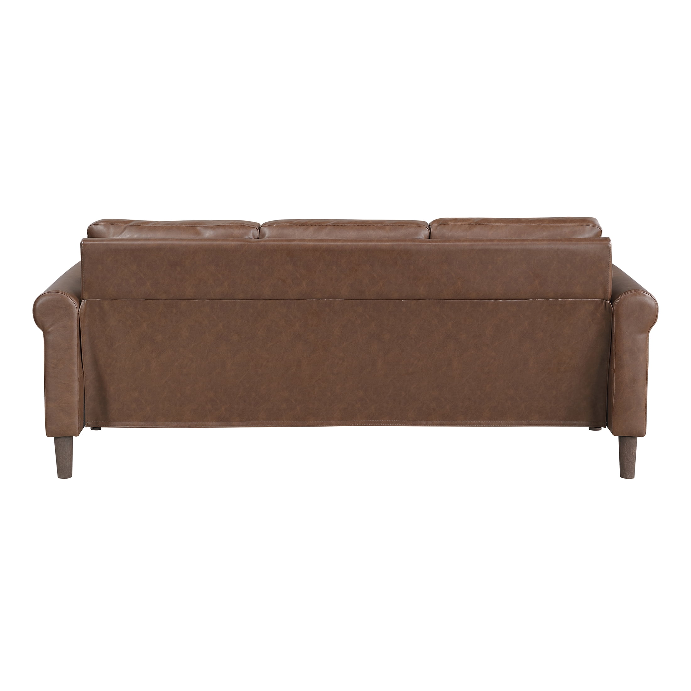 OakvillePark Marlinth Faux Leather Sofa, Chocolate