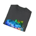 thumbnail image 4 of Rainbow Kitten Floral Kitty Novelty Men Women Tees, 4 of 4