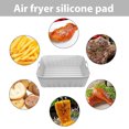 thumbnail image 5 of Olla De Freidora De Aire Freidora de aire de silicona, bandeja para hornear para horno ecológica, reutilizable para el hogar (gris) Likrtyny Libre de BPA, 5 of 5