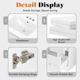 thumbnail image 5 of Gianna 24" Modern Bathroom Vanity with Ceramic Basin, Undermount Vanity Sink Cabinet with 1 Door and 2 Drawers, Free Standing Bathroom Storage Cabinet with Sink Combo Set, White, 5 of 7