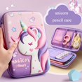 thumbnail image 2 of Estuche De Lápices De Unicornio 3D Talla Grande Kawaii Papelería Caja Suministros Escolares Bolígrafo Regalo De Navidad Gao Jiahui unisex, 2 of 2