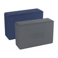 thumbnail image 5 of Power Systems Lightweight Yoga Block, 9" x 6" x 3" Exercise Block for Stretching & Pilates - Navy, 5 of 5