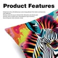 thumbnail image 2 of Zebra Velvet Throw Pillow Covers Set of 2 with Unique Patterns for Bed and Sofa, Available in 16x16, 18x18, and 20x20 Inches for Various Occasions, 2 of 6