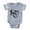 Heather Gray, variant on CafePress - Gothic Skull Initial O - Cute Infant Baby Football Bodysuit