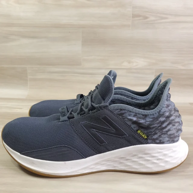 New Balance Mens Fresh Foam Roav V1 MROAVPG1 Gray Running Shoes Sneakers Sz 12 D