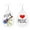 A, variant on Leather Earrings Tie Dyed Gradient Leather Earrings Water Drops Nurses Pencil Earrings Teacher Earrings