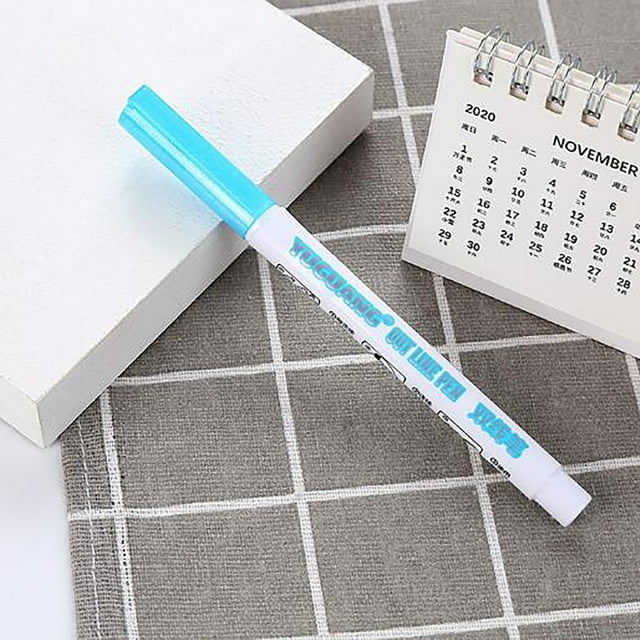 Dvkptbk Fluorescent Pen Crystal Double Highlighter 7 Colour Fluorescent Candy Colour Marker5ml Fluorescent Pen
