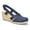 Navy, variant on Stargaze Women's Espadrille Wedge Sandals Color: Tan Size: 9