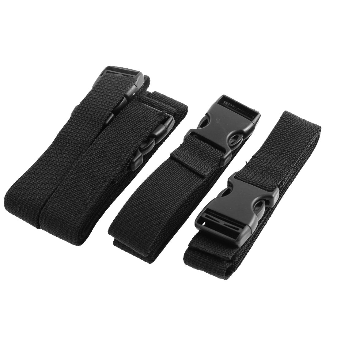 Suitcase Backpack Quick Release Buckle Cross Luggage Strap Belt Black 4