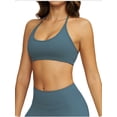 thumbnail image 5 of PISONIC 2pcs Women's High-Waisted Leggings & Sports Bra Set - Quick-Dry Workout Outfit with Adjustable Straps, Non-Slip Grip, All-Season Comfort for Yoga, Gym, Training - Solid Color Athletic Wear, 5 of 10
