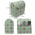thumbnail image 5 of Geometric Lounger Chair Bag, Abstract Repetitive Pattern of Grunge Design Stretchy Look Rounds, High Capacity Storage with Handle Container, Lounger Size, Mint Green and Multicolor, by Ambesonne, 5 of 5