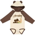thumbnail image 3 of Inktastic I Like Dirt Earthworm Boys or Girls Long Sleeve Baby Bodysuit, 3 of 5