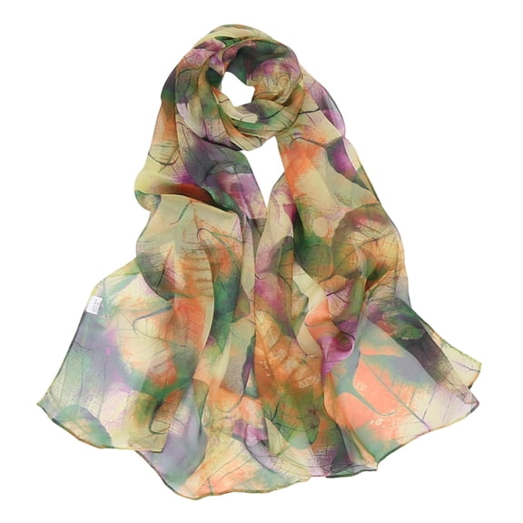 WHEANG Summer Lightweight Scarfs for Women Colorful Comfort Long Scarves Fashion Print Floral Pattern Scarf Shawl Sunscreen Breathable Cooling Scarf Shawls Wraps Green 2026 Sales Under $1