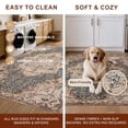 thumbnail image 4 of ECARPET Esmira Machine Washable Area Rug, Vintage Persian Medallion Rug, Non-Slip Distressed Boho Carpet for Living Room & Bedroom, 4 of 8